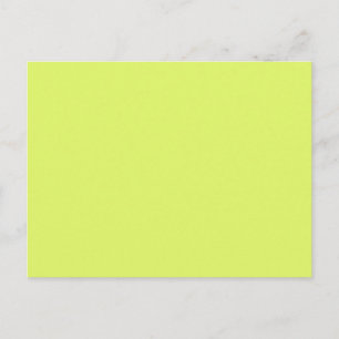 Neon Lemon Lime Green Solid Trend Colour Backgroun Postcard