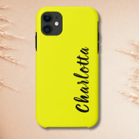 Neon Lemon Solid Colour | Custom Personalise