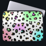 Neon Leopard Electronics Bag<br><div class="desc">An electronics bag featuring an airbrush 80s inspired neon leopard print design.</div>