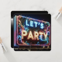 Neon Let's Party Billboard