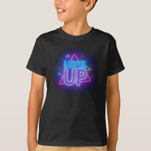 Neon Level Up  T-Shirt