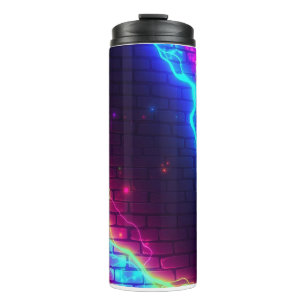 Neon light thermal tumbler