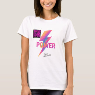 Neon Lightning Bolt Motivational Artwork T-Shirt