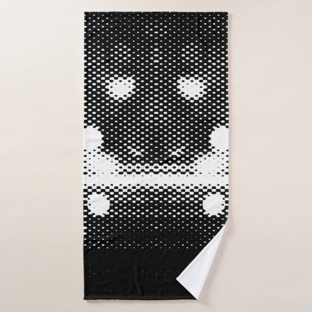 Neon lights and geometric seamless pattern bath towel (Bath Towel)