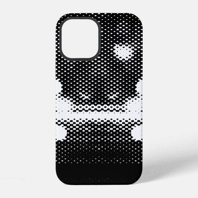 Neon lights and geometric seamless pattern iPhone case (Back)