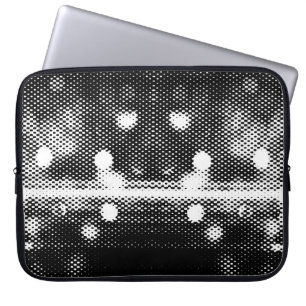 Neon lights and geometric seamless pattern laptop sleeve