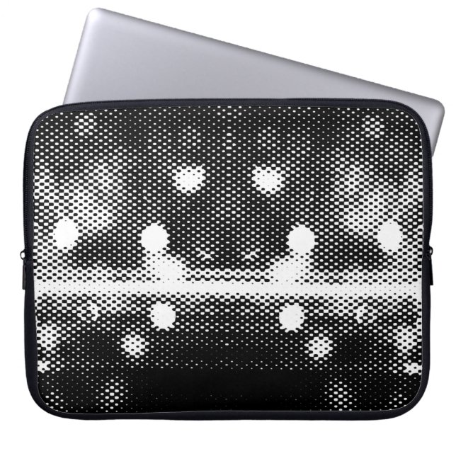 Neon lights and geometric seamless pattern laptop sleeve (Front)