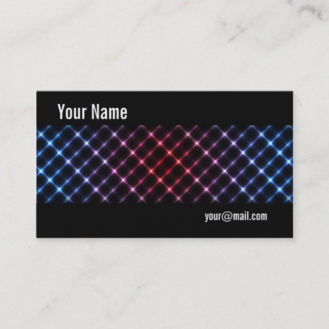 Neon lights business card (Front)