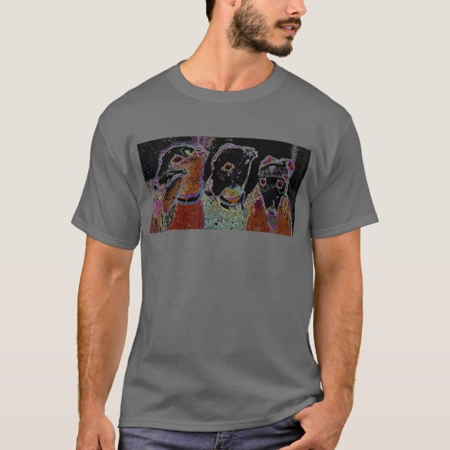 Neon Lights "embroidery" T-Shirt (Front)