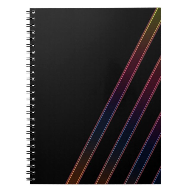 Neon Lights Spiral Notebook (Front)