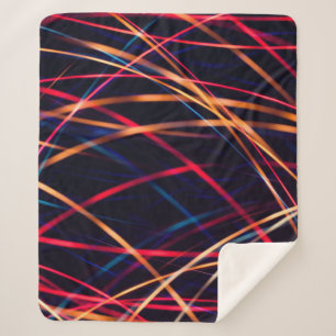 Neon lights texture with long exposure.abstract, a sherpa blanket