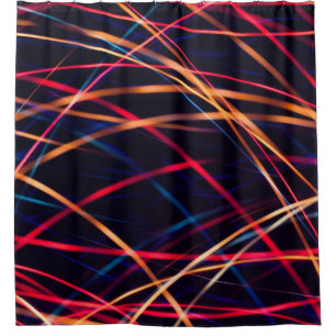 Neon lights texture with long exposure.abstract, a shower curtain