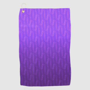 Neon lilac gradient.  golf towel