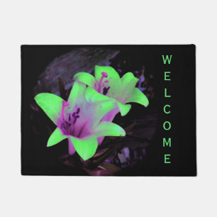 Neon Lilies Doormat