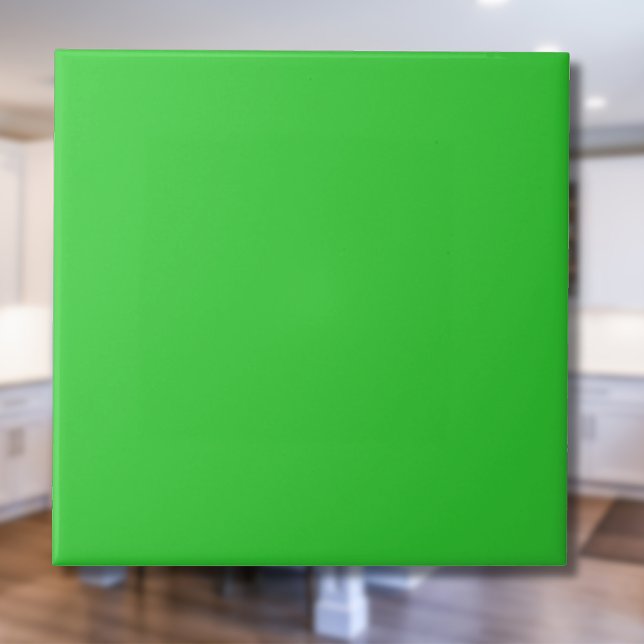 Neon Lime Green Solid Colour | Classic | Elegant Tile (Creator Uploaded)