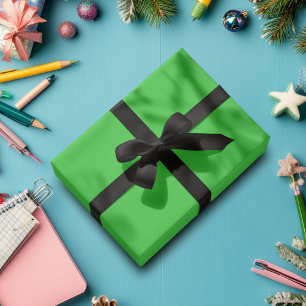 Neon Lime Green Solid Colour Classic Elegant Wrapping Paper