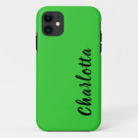 Neon Lime Green Solid Colour | Custom Personalise