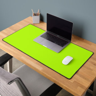 Neon Lime Solid Colour Classic Desk Mat