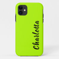 Neon Lime Solid Colour | Custom Personalise