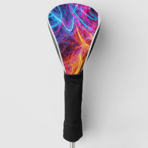 Neon Lines Golf Head Cover