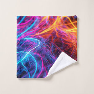 Neon Lines Wash Cloth