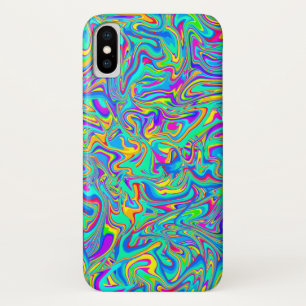Neon Liquid Wet Paint Swirls Case-Mate iPhone Case