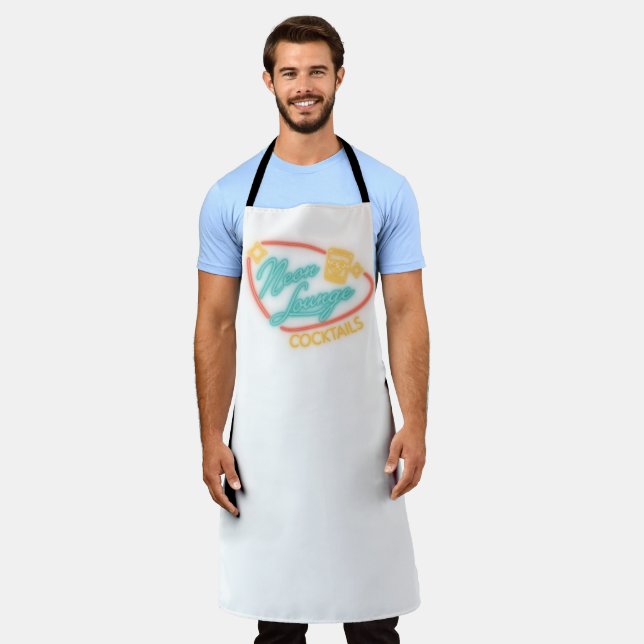 Neon Lounge Cocktails Apron (Worn)