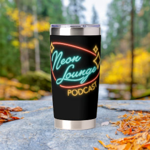 Neon Lounge Logo Insulated Mug Tumbler