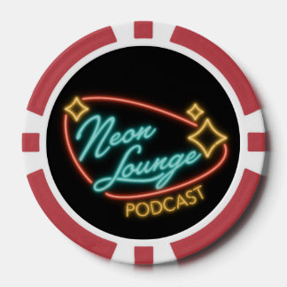 Neon Lounge Logo Phone Case Poker Chips