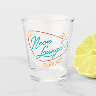 Neon Lounge Logo Shot Glass
