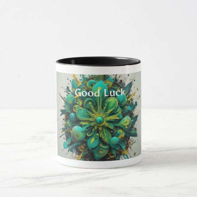 Neon Lucky Colour Burst Good Luck Mug (Center)