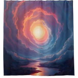 Neon Maelstrom -  Shower Curtain