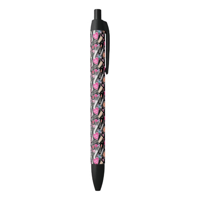 Neon Makeup Pattern Black Ink Pen (Bottom (Vertical))