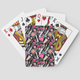 Neon Makeup Pattern Playing Cards