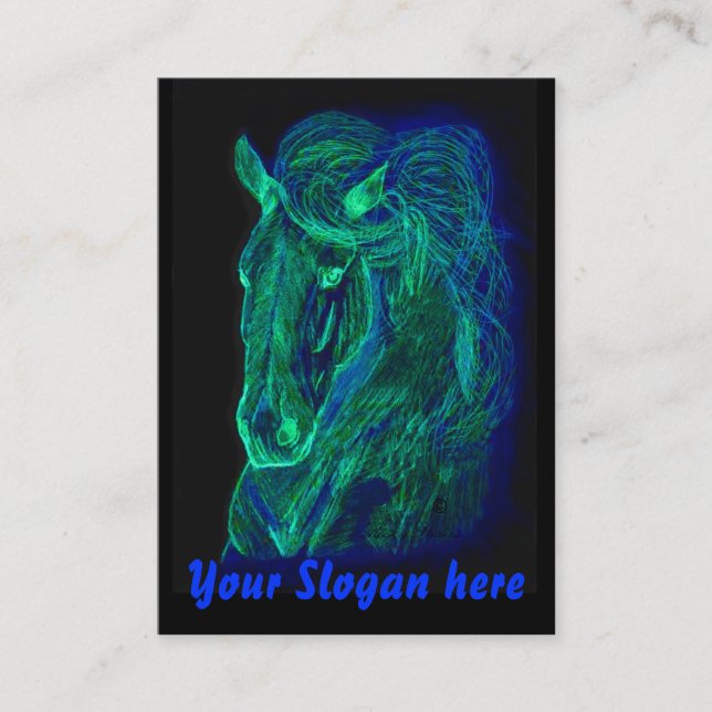 Neon Mane Business cards (Front)