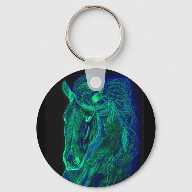 Neon Mane Keychain (Front)