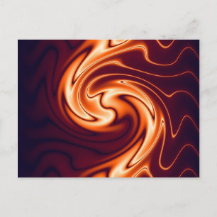 Neon Marbling Postcard