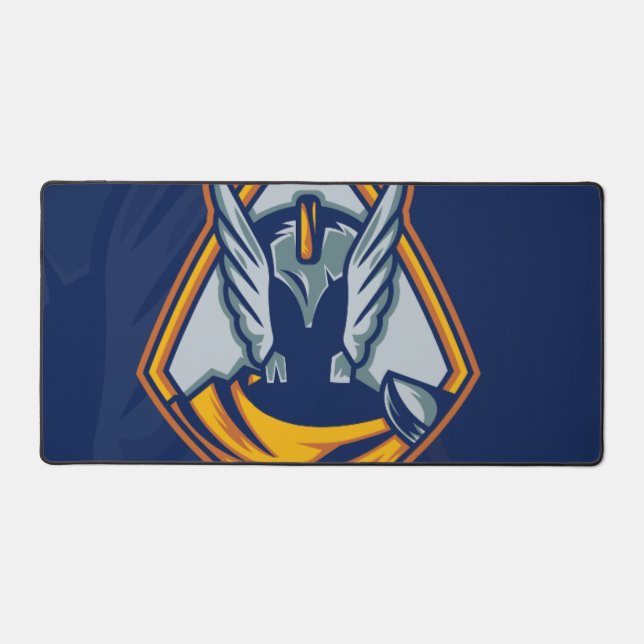 Neon Mascot Gaming Studio Desk Mat Mouse Pad (Front)