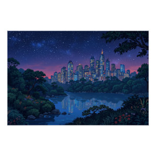 Neon Metropolis Poster