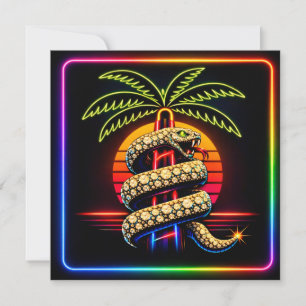 Neon Miami Nights Diamond opulence Luxury  Invitation