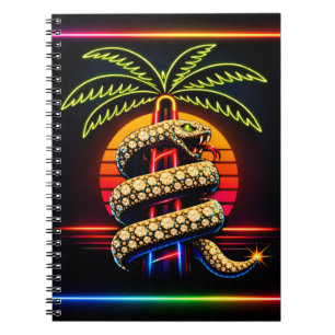Neon Miami Nights Diamond opulence Luxury  Notebook