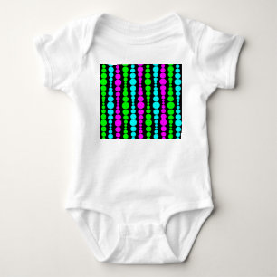 Neon Modern Rectangles Baby Bodysuit