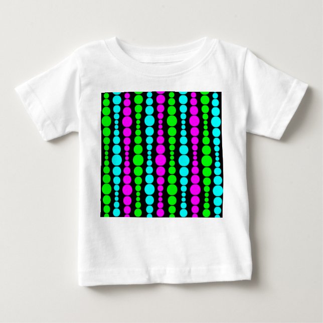 Neon Modern Rectangles  Baby T-Shirt (Front)