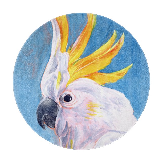 Neon Mohawk - Cockatoo Cutting Board (Front)