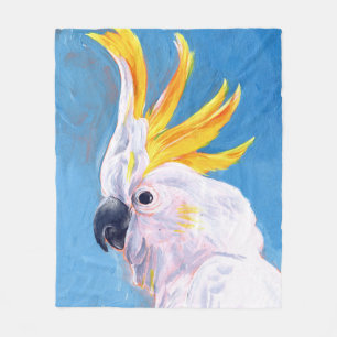 Neon Mohawk - Cockatoo Fleece Blanket