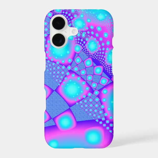 Neon Molecules Psychedelic Fractal (Back)