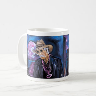 Neon Moon Painting by Alfred Fox Coffee Mug