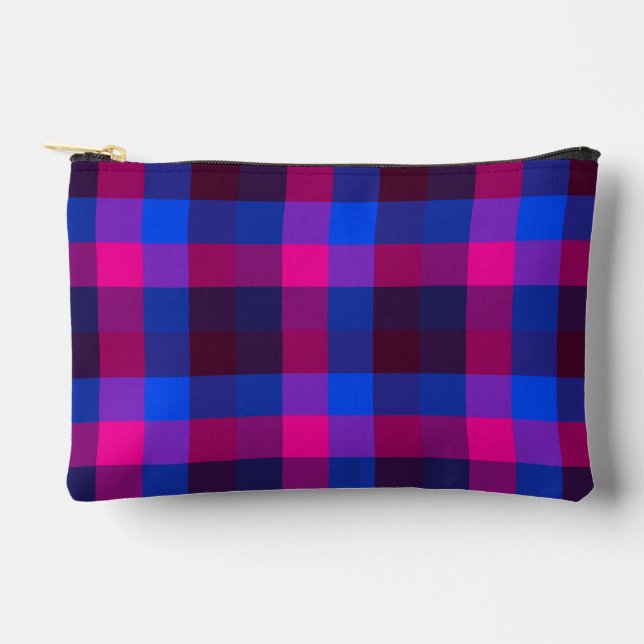 Neon mosaic fusion  accessory pouch (Front)