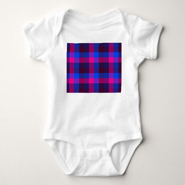 Neon mosaic fusion  baby bodysuit (Front)