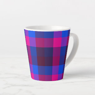 Neon mosaic fusion  latte mug